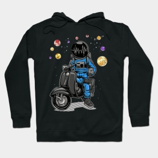 Astronaut Retro Motorbike Hoodie